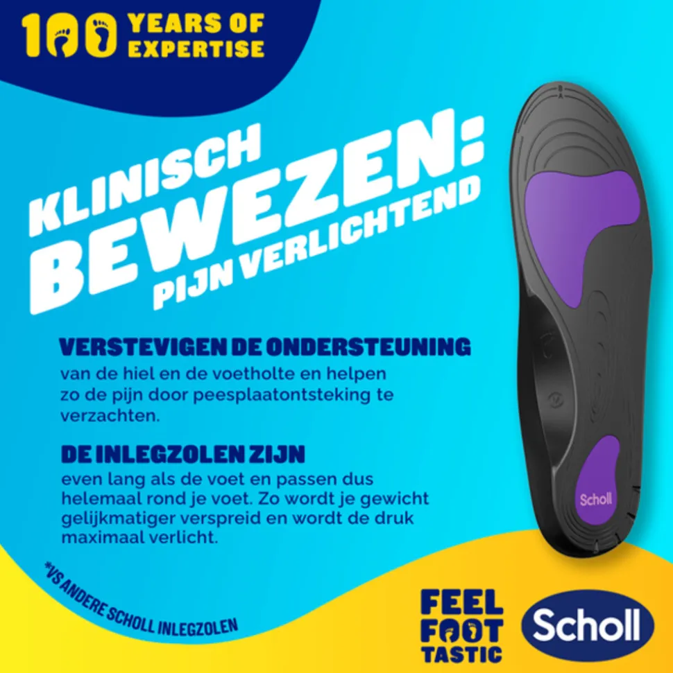 Scholl Balance Inlegzolen Peesplaatontsteking Large (Maat 42,5 - 45)