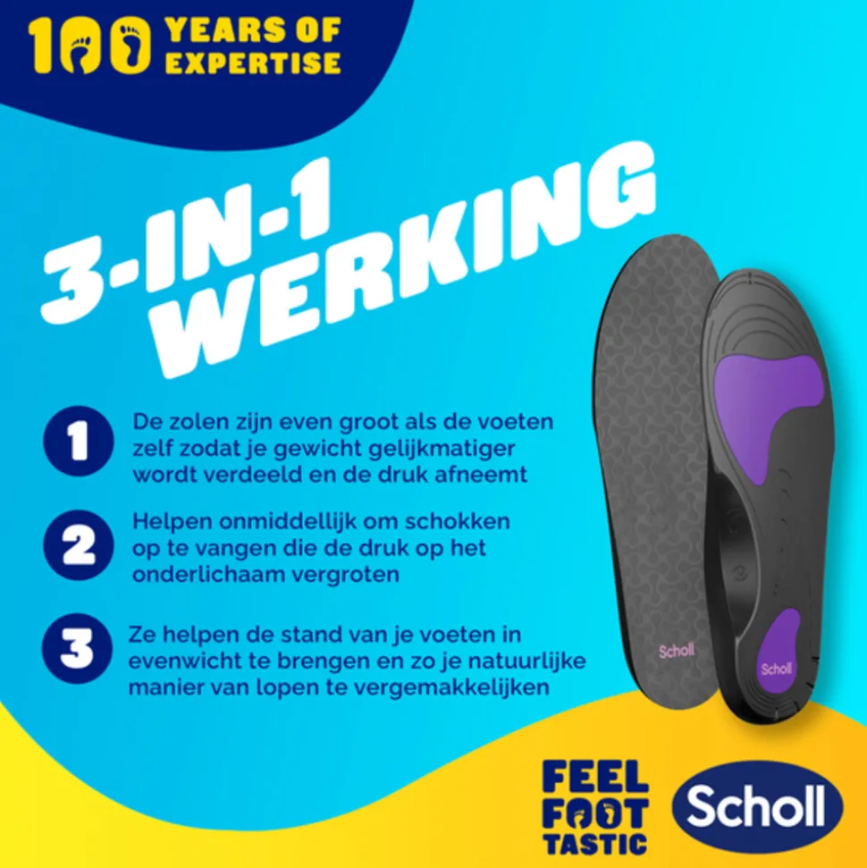 Scholl Balance Inlegzolen Peesplaatontsteking Large (Maat 42,5 - 45)