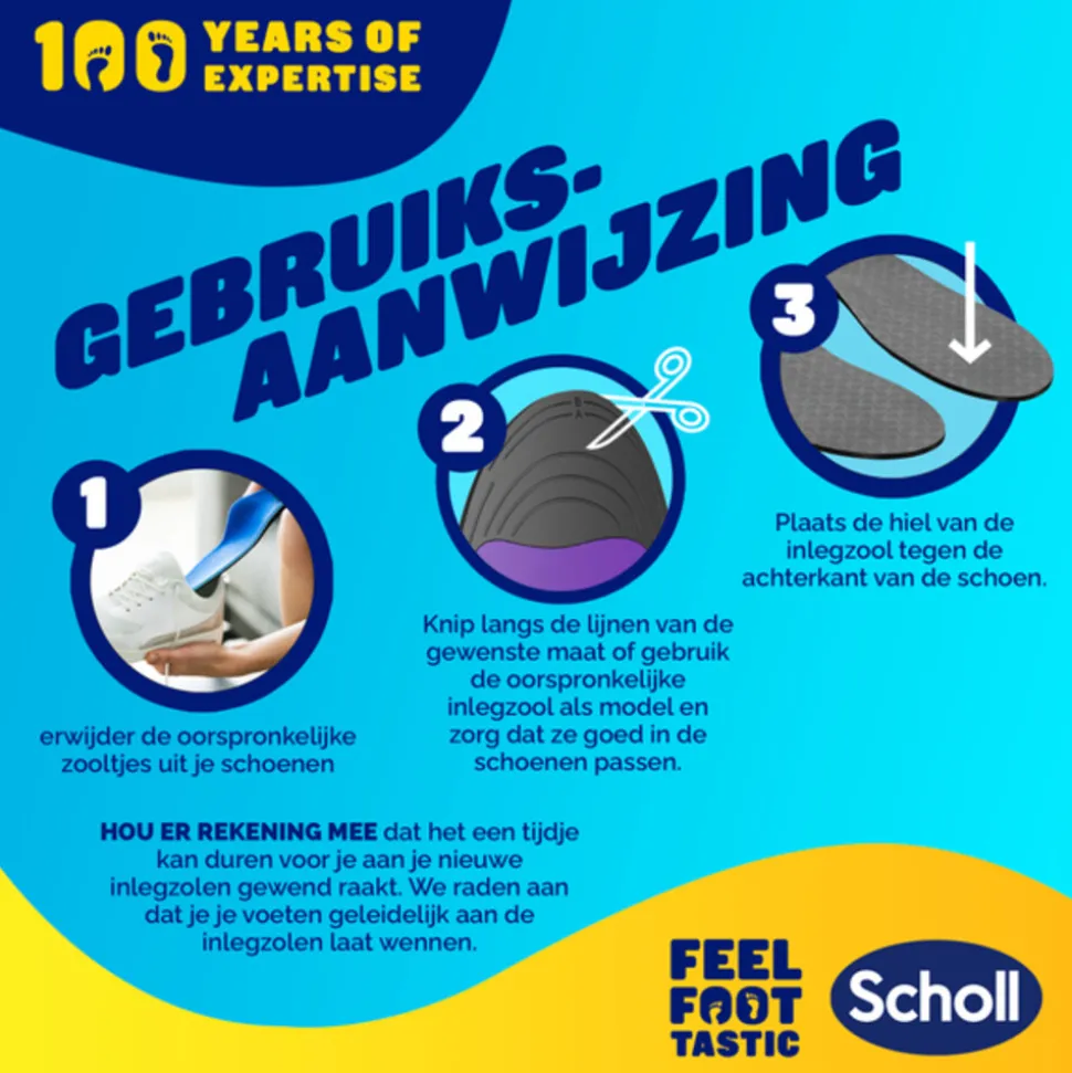 Scholl Balance Inlegzolen Peesplaatontsteking Large (Maat 42,5 - 45)
