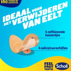 Scholl Eelt Verwijderpleisters 4 stuks