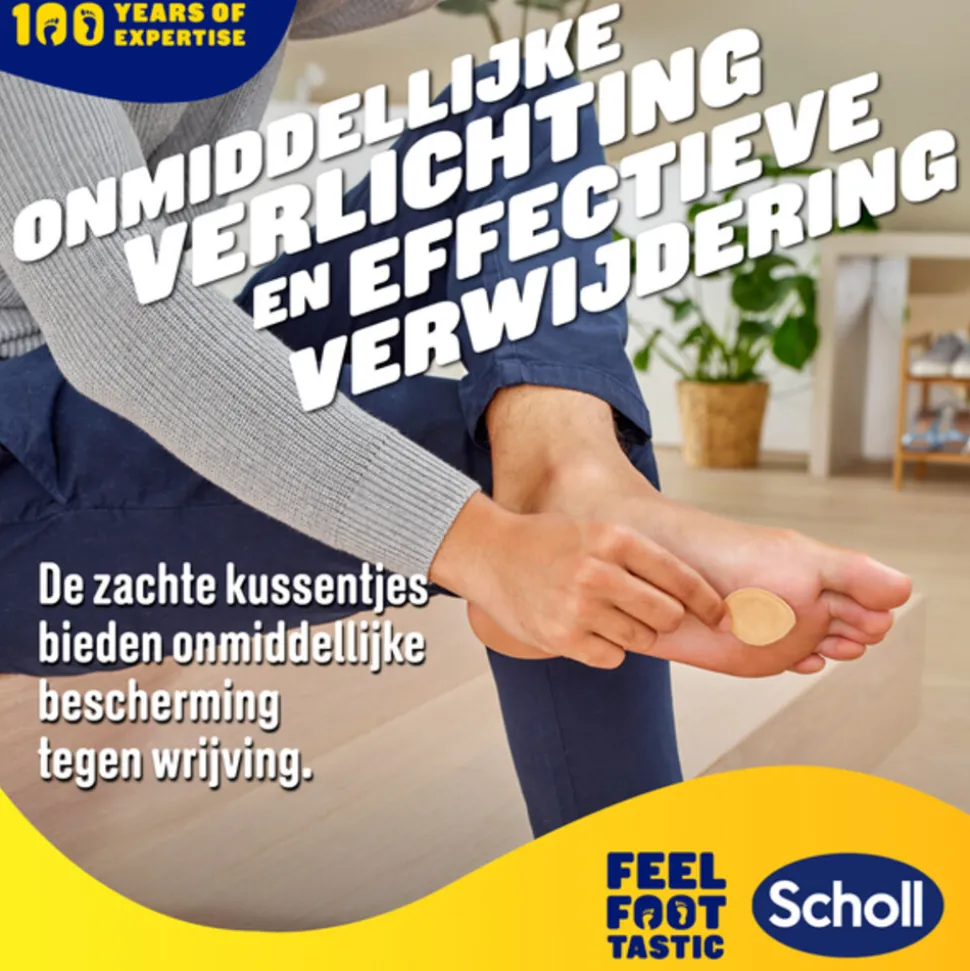 Scholl Eelt Verwijderpleisters 4 stuks