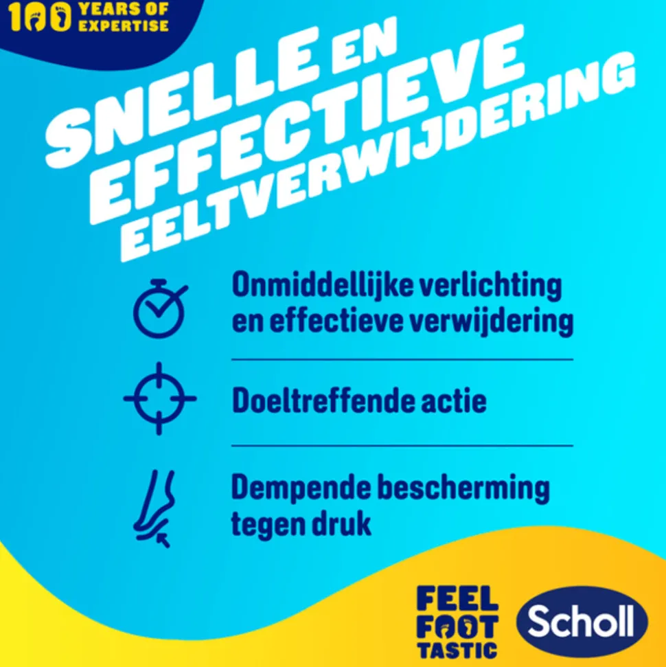 Scholl Eelt Verwijderpleisters 4 stuks