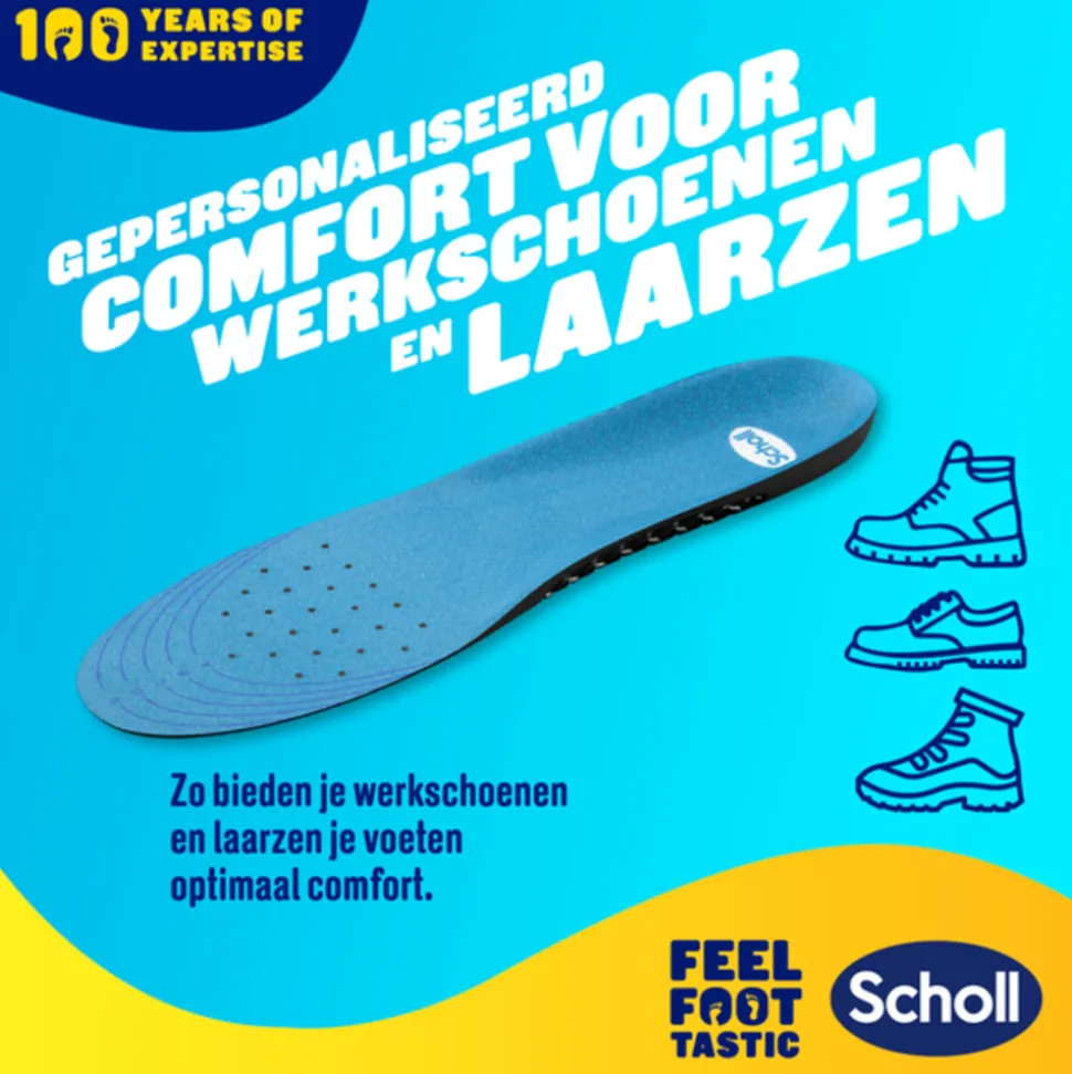 Scholl GelActiv Inlegzolen Professioneel Large Maat 41-46.5 1 paar
