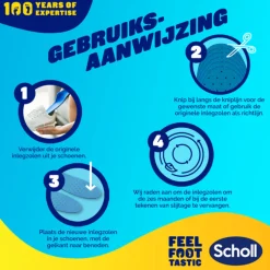 Scholl GelActiv Inlegzolen Professioneel Large Maat 41-46.5 1 paar