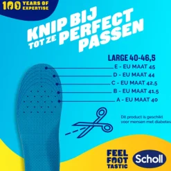 Scholl GelActiv Inlegzolen Professioneel Large Maat 41-46.5 1 paar