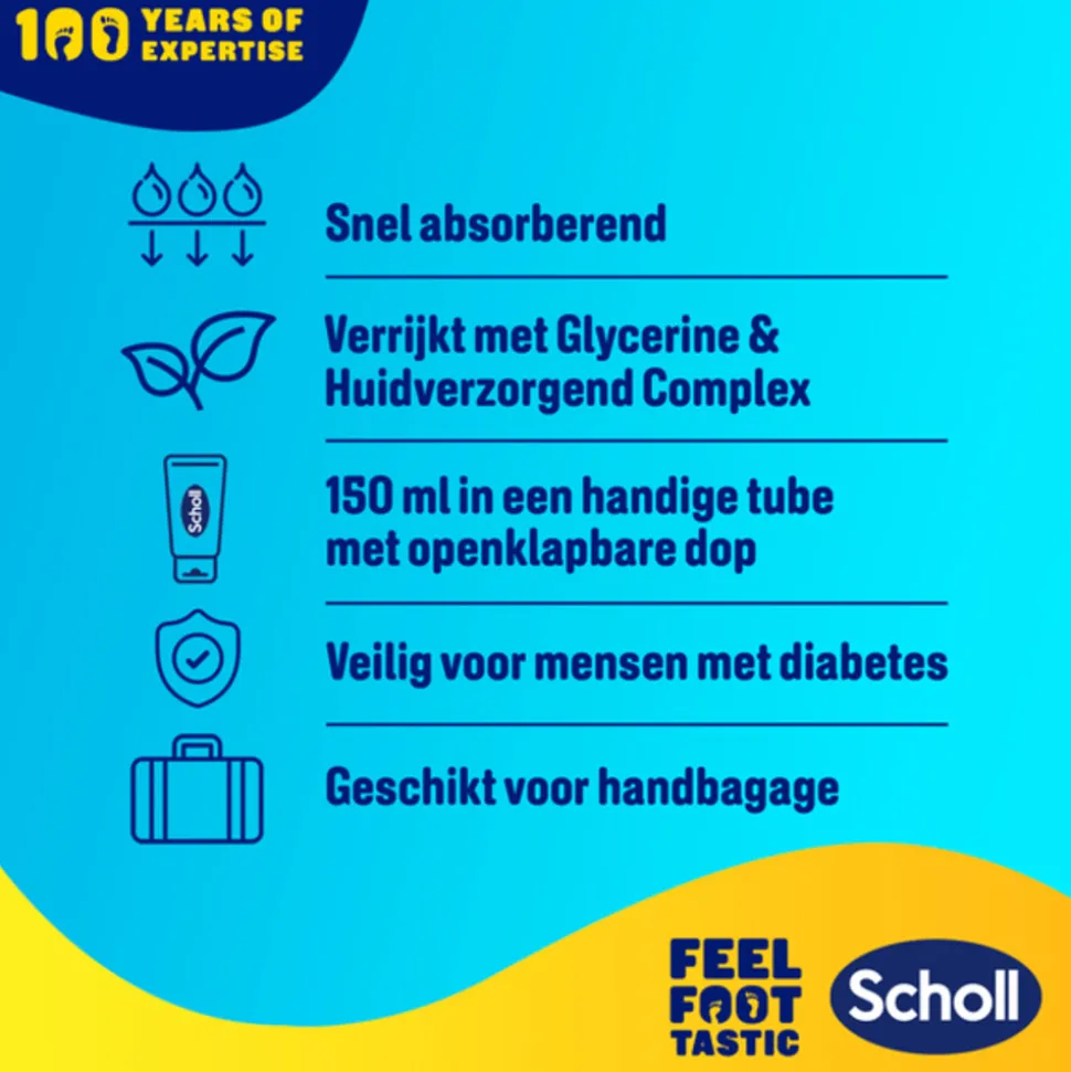 Scholl Voetcrème Intense Hydratatie 150 ml