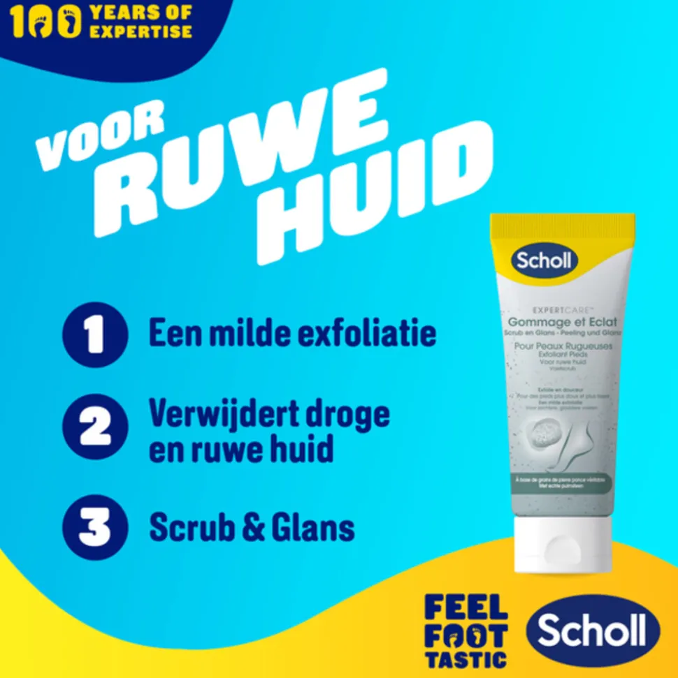 Scholl Voeten Scrubcrème Polish & Glow 75 ml