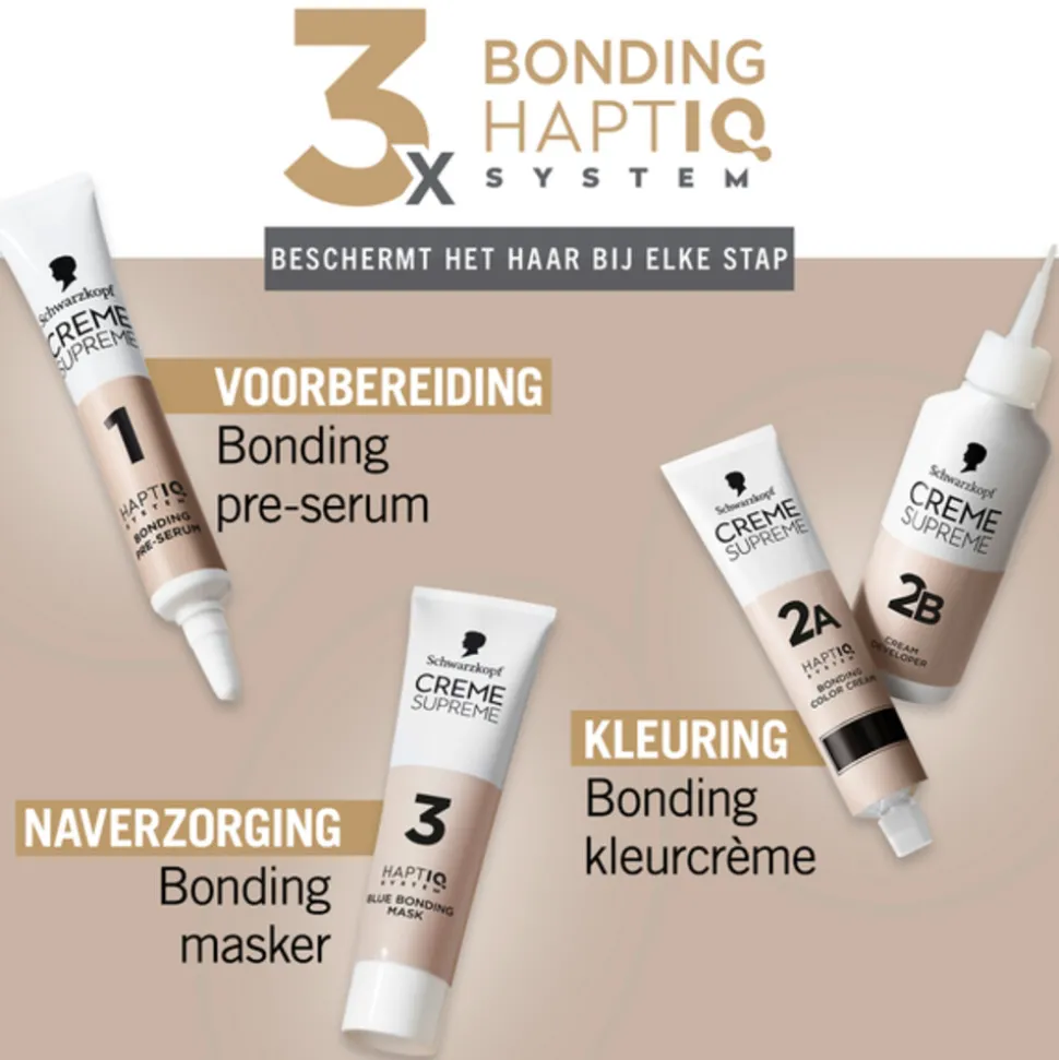Schwarzkopf Creme Supreme Haarkleuring 4-0 1 set