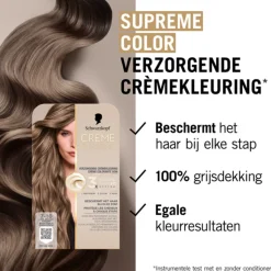 Schwarzkopf Creme Supreme Haarkleuring 7-16 1 set