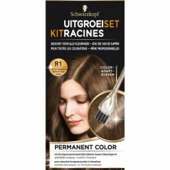 Schwarzkopf Uitgroeiset Haarverf Licht tot Middenbruin R1