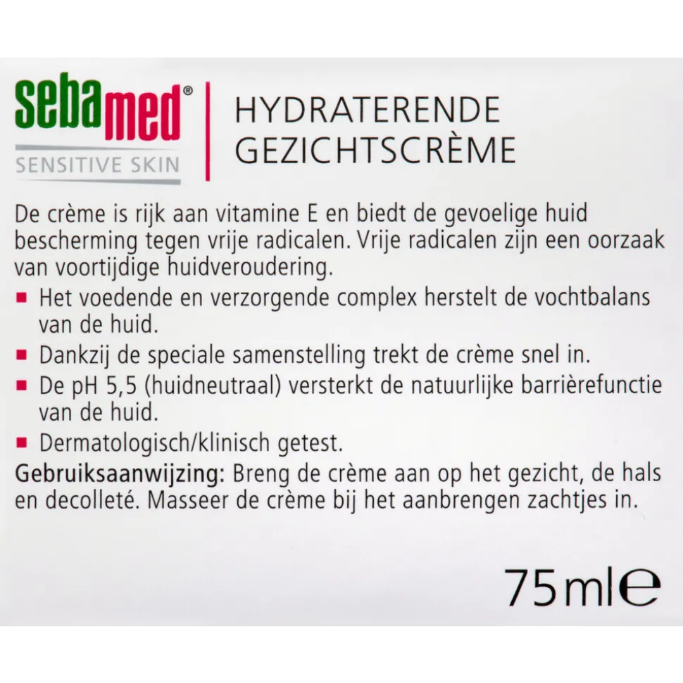 Sebamed Hydraterende Gezichtscrème 75 ml