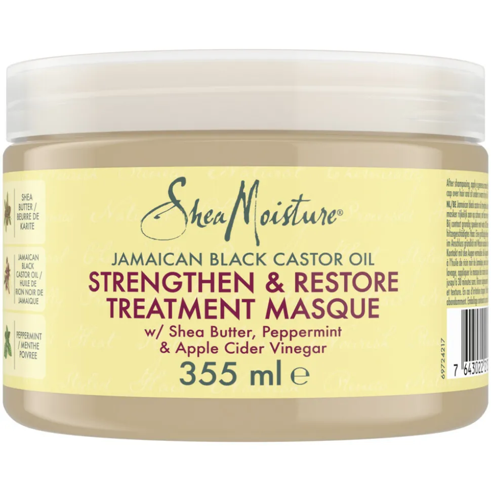Shea Moisture Jamaican Black Castor Oil Strenghten & Restore Treatement Masker 355 ml