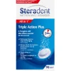 Steradent Triple Action Plus Kunstgebit Reiniger 90 tabletten