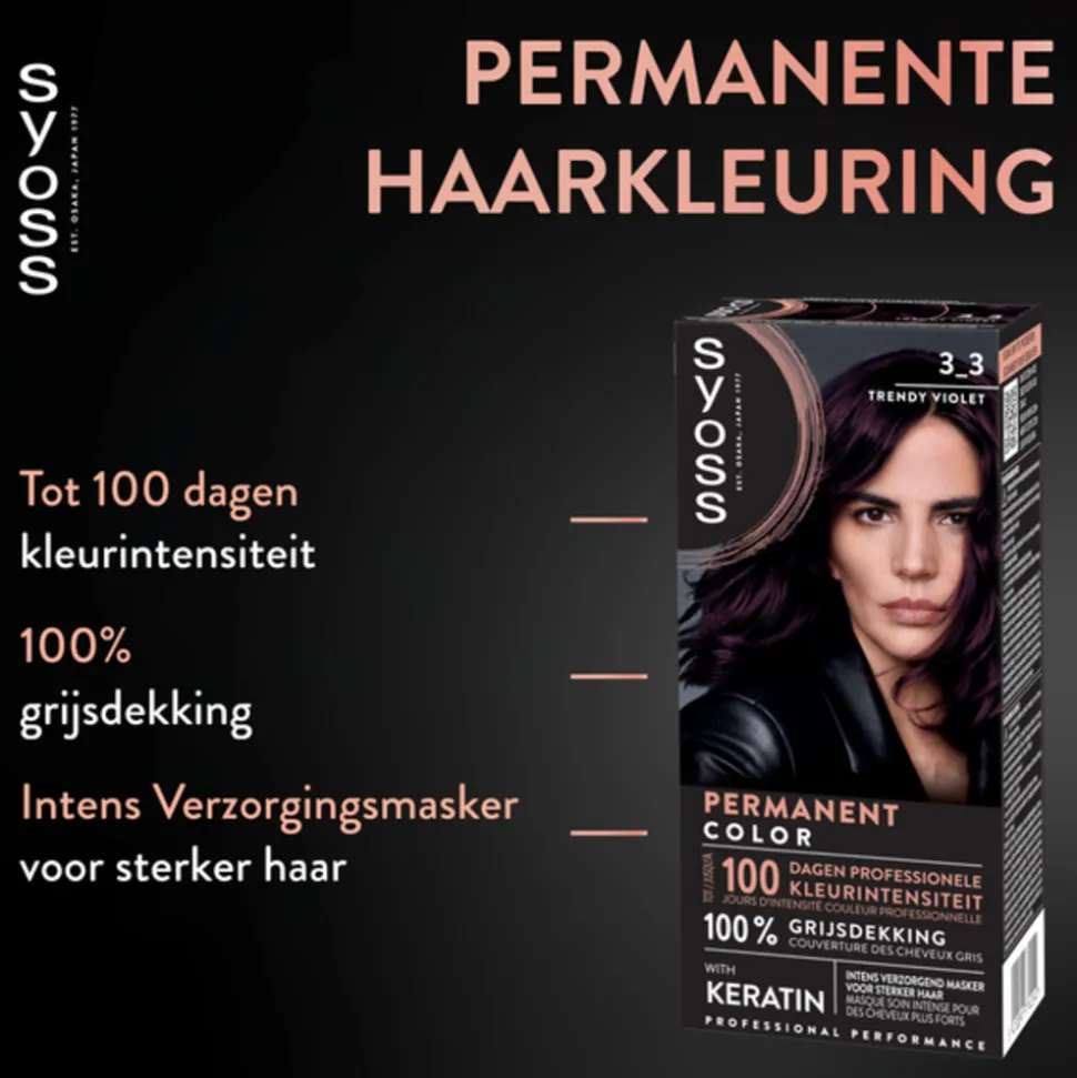 Syoss Baseline Haarverf 3-3 Trendy Violete