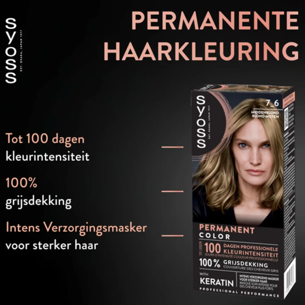 Syoss Baseline Haarverf 7-6 Middenblond
