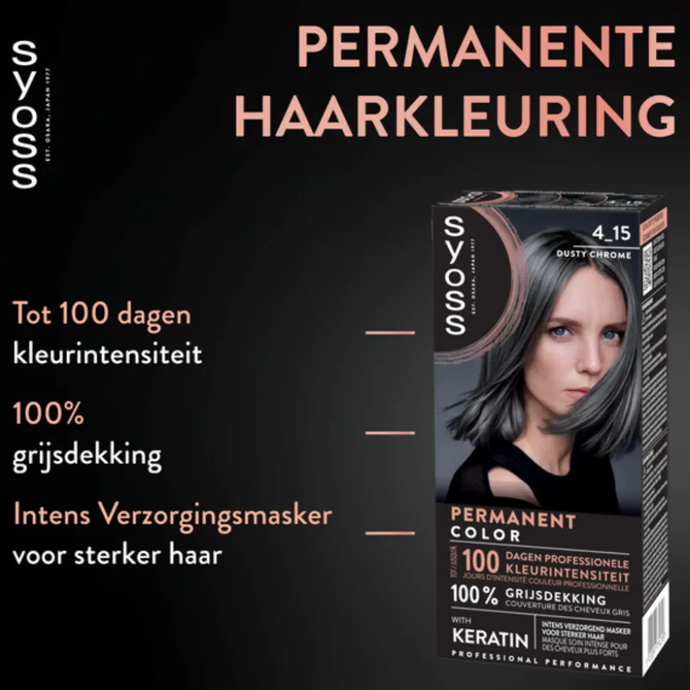 Syoss Baseline Haarverf 4-15 Dusty Chrome