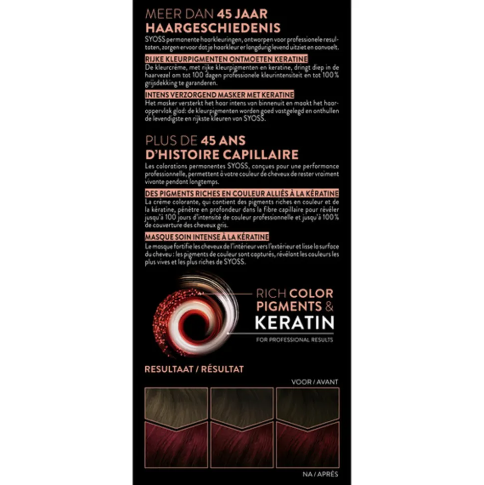 Syoss Baseline Haarverf 4-22 Scarlet Red