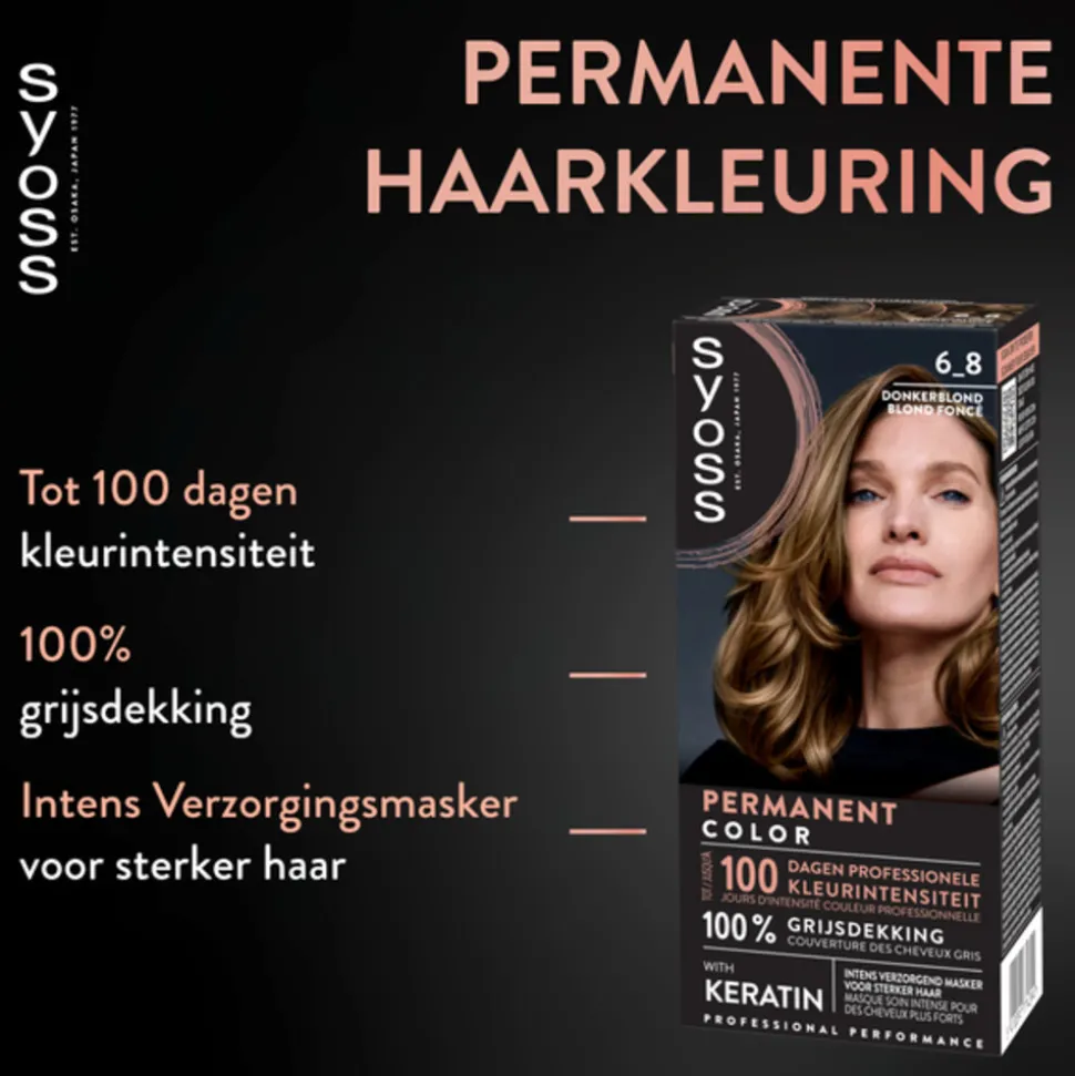 Syoss Baseline Haarverf 6-8 Donkerblond