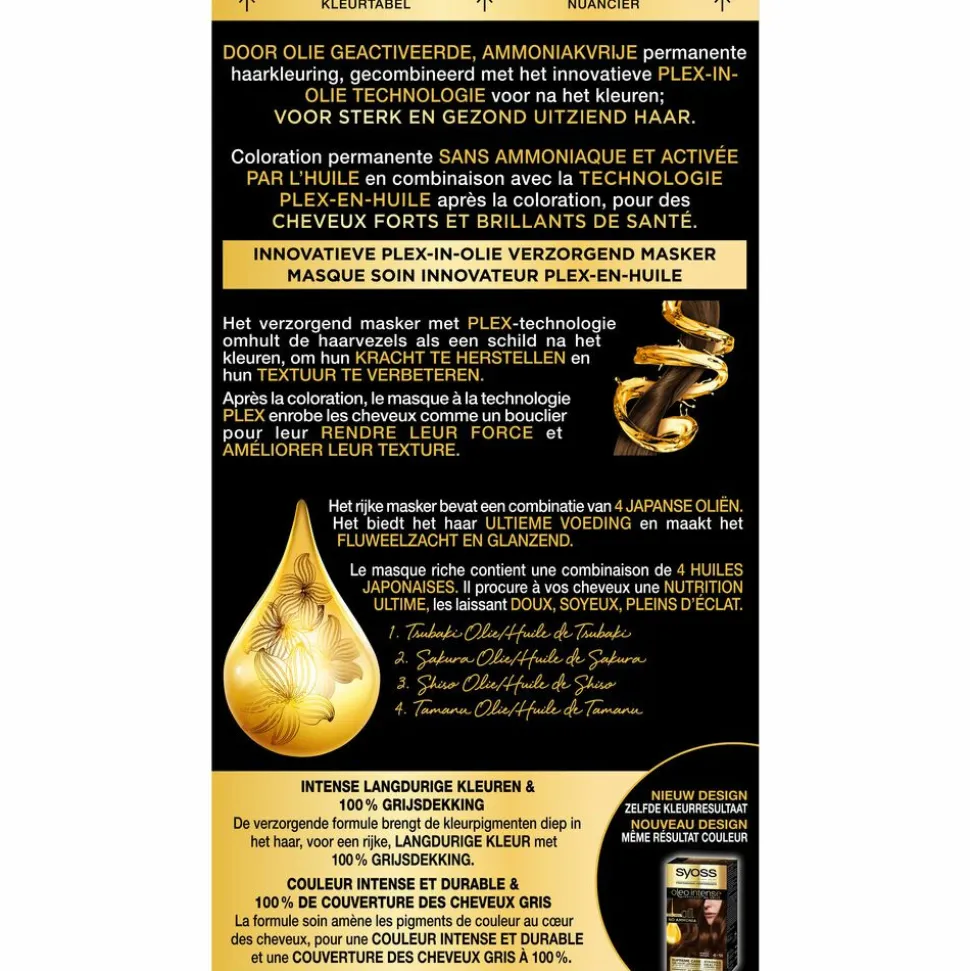 Syoss Oleo Intense Haarverf 4-18 Mokkabruin