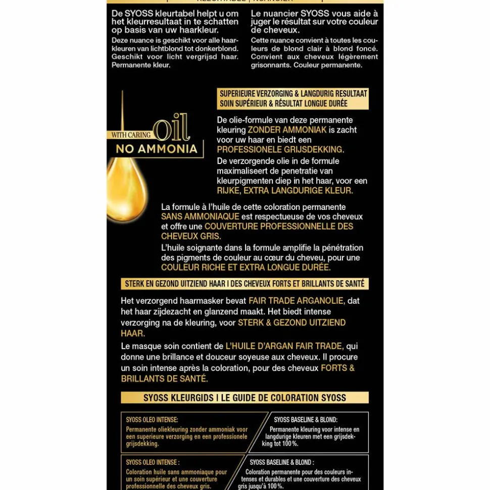 Syoss Oleo Intense Haarverf 10-50 Licht Asblond