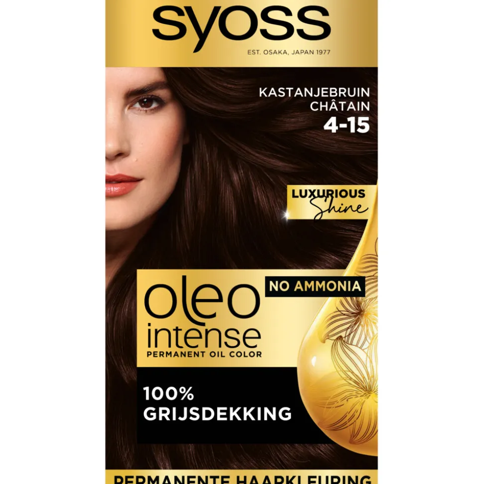 Syoss Oleo Intense Haarverf 4-15 Kastanje Bruin