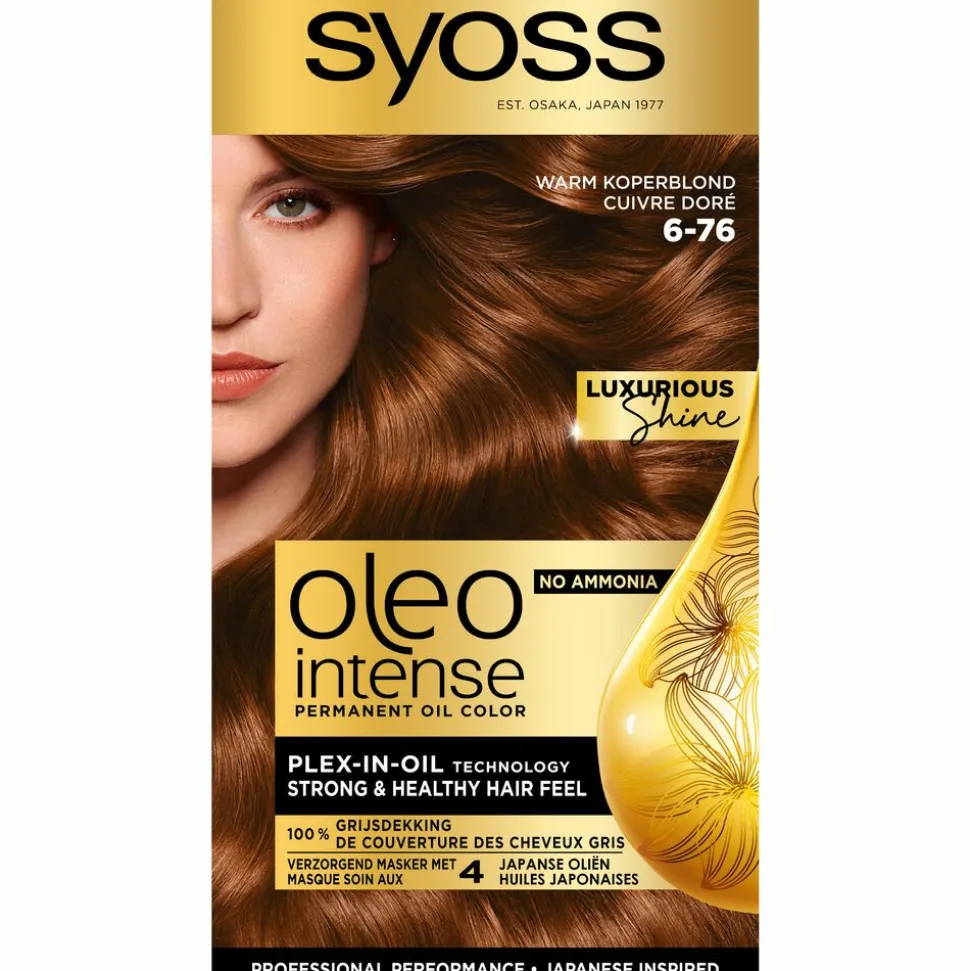 Syoss Oleo Intense Haarverf 6-76 Warm Koperblond