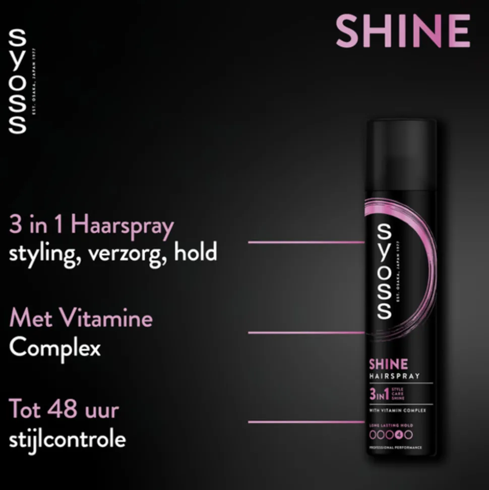 Syoss Shine Hold Haarspray 300 ml