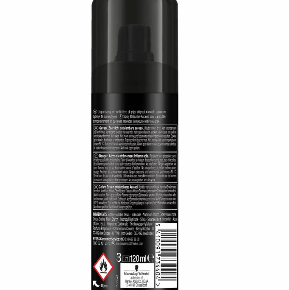 Syoss Uitgroeispray Donker Bruin