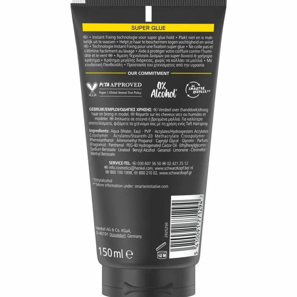 Taft Men Power Gel Super Glue Hold 14 150 ml