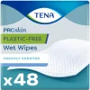 TENA Proskin Wet Wipes Plastic Free 32 x 20 cm 48 stuks