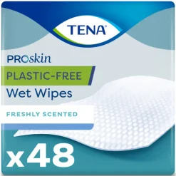 TENA Proskin Wet Wipes Plastic Free 32 x 20 cm 48 stuks