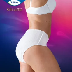 TENA Silhouette Underwear Low Waist Blanc Plus L 10 stuks