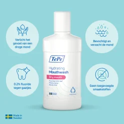 TePe Hydraterende Mondspoeling zonder Smaak 500 ml