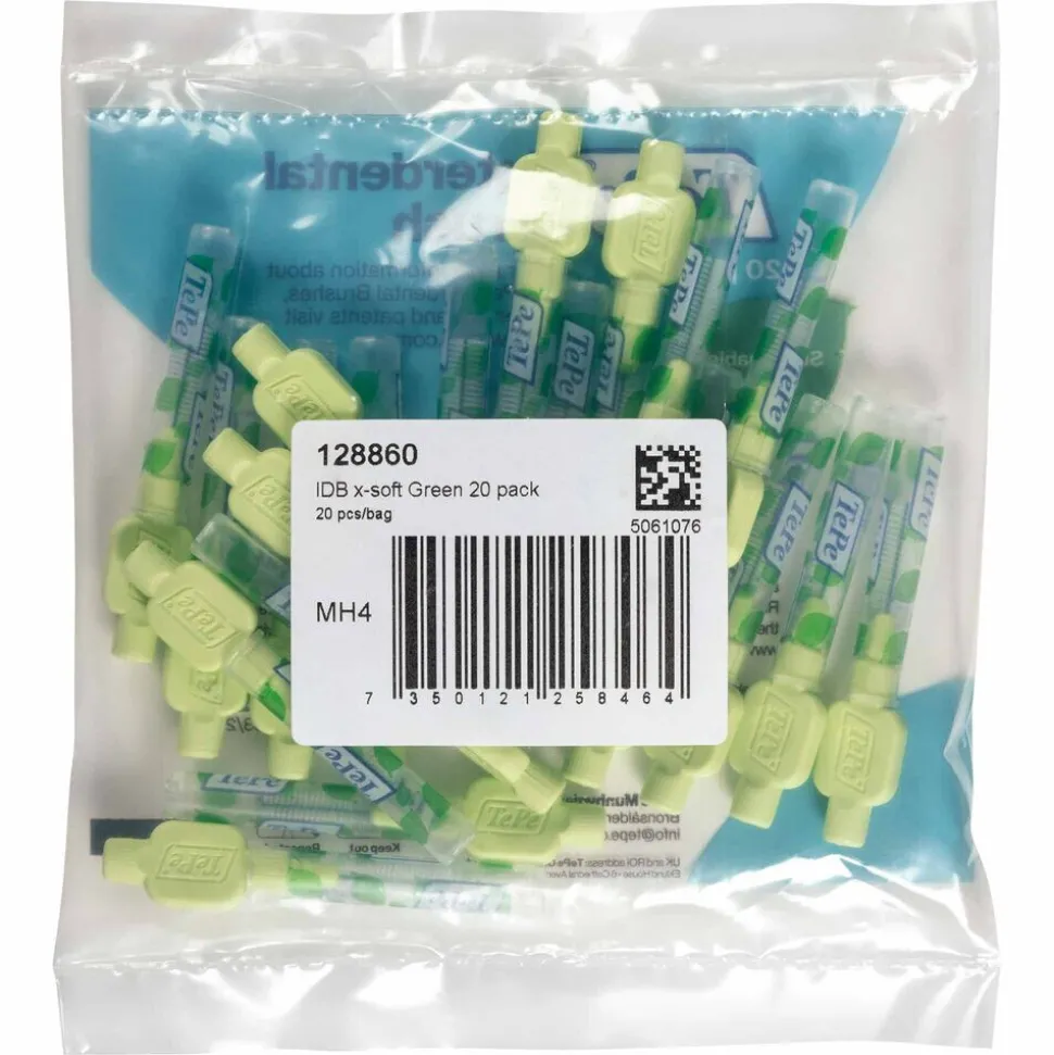 TePe Interdentale Ragers Extra Soft 0,8 mm Maat 5 Groen 20 stuks