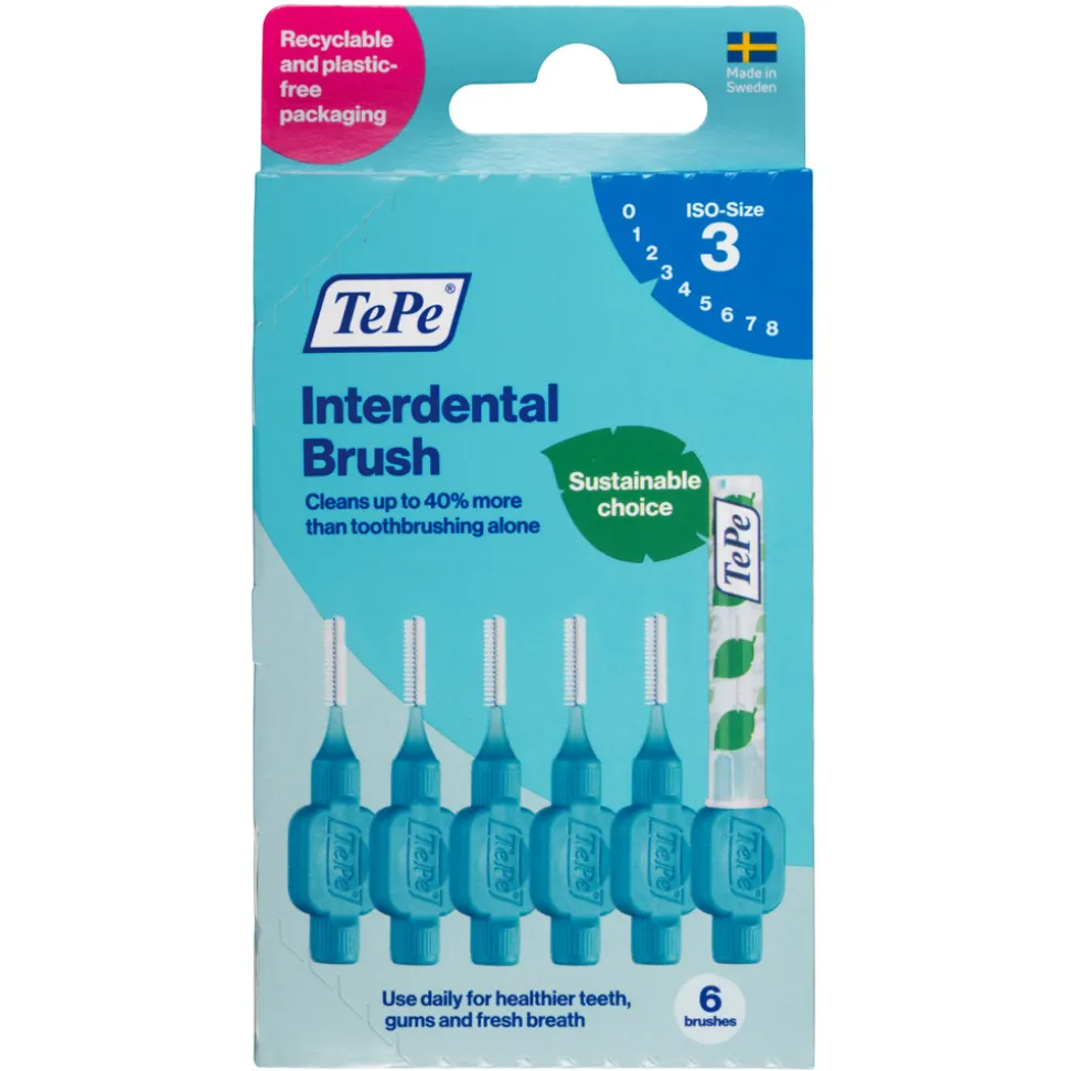 TePe Interdentale Ragers Original 0,6 mm Blauw 6 stuks