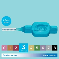 TePe Interdentale Ragers Original 0,6 mm Blauw 6 stuks