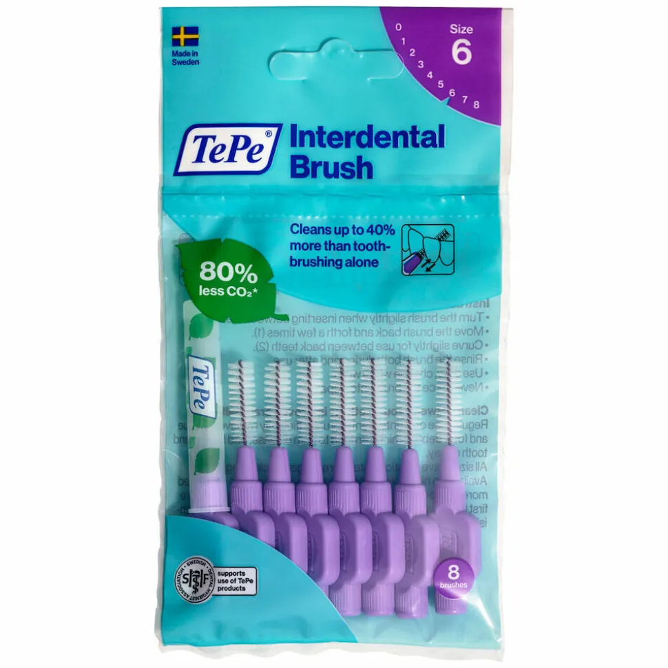TePe Interdentale Ragers Original 1,1 mm Paars 8 stuks
