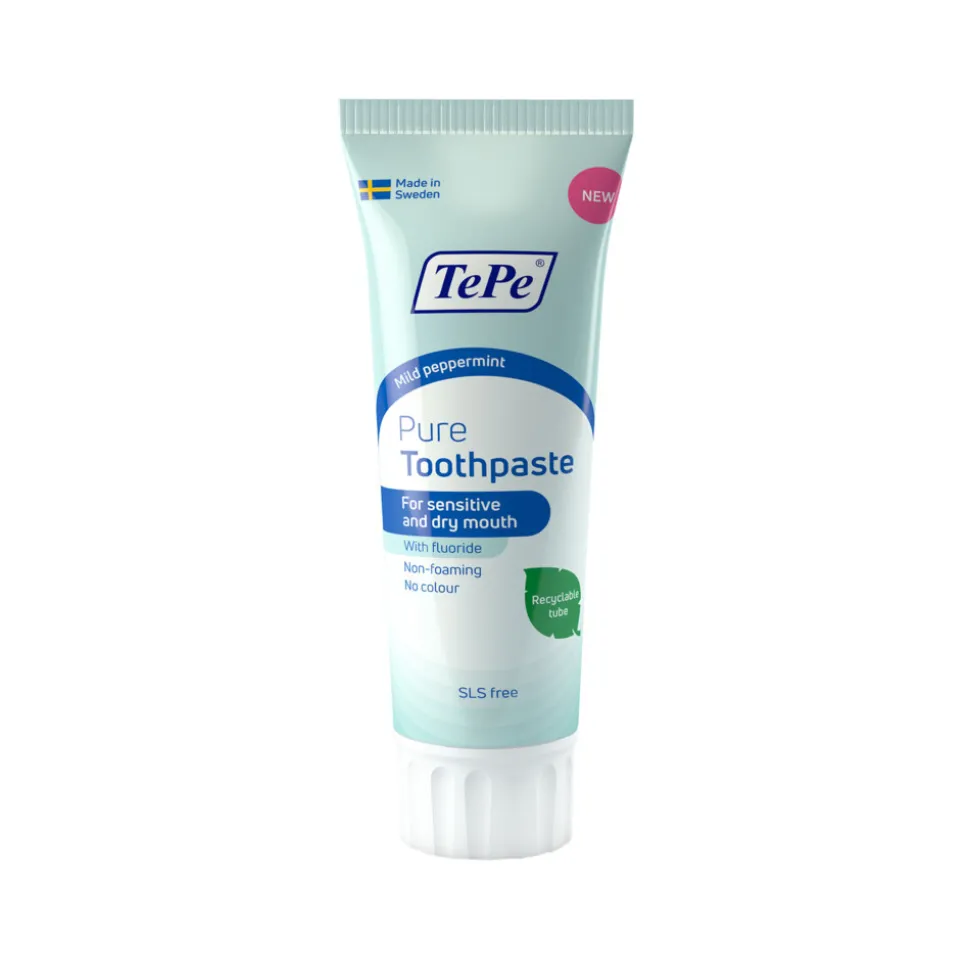 TePe Pure Tandpasta Mild Peppermint 75 ml