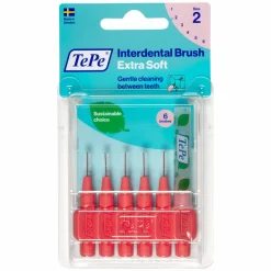 TePe Ragers Extra Zacht 0,5 mm Lichtrood 6 stuks