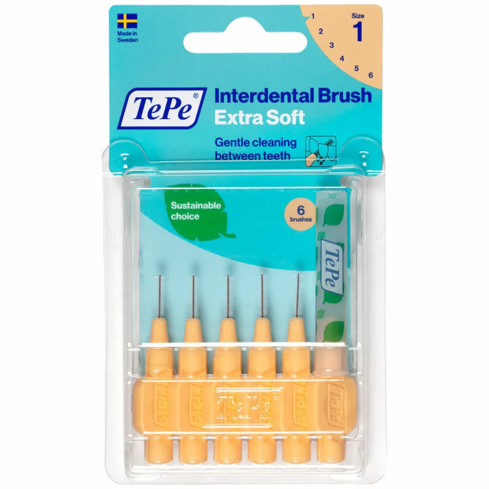 TePe Ragers Extra Zacht 0,45 mm Lichtoranje 6 stuks