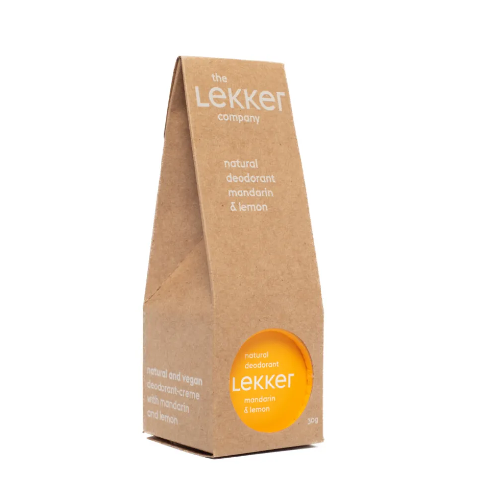 The Lekker Company Deodorant Mandarijn en Citroen 30 gr