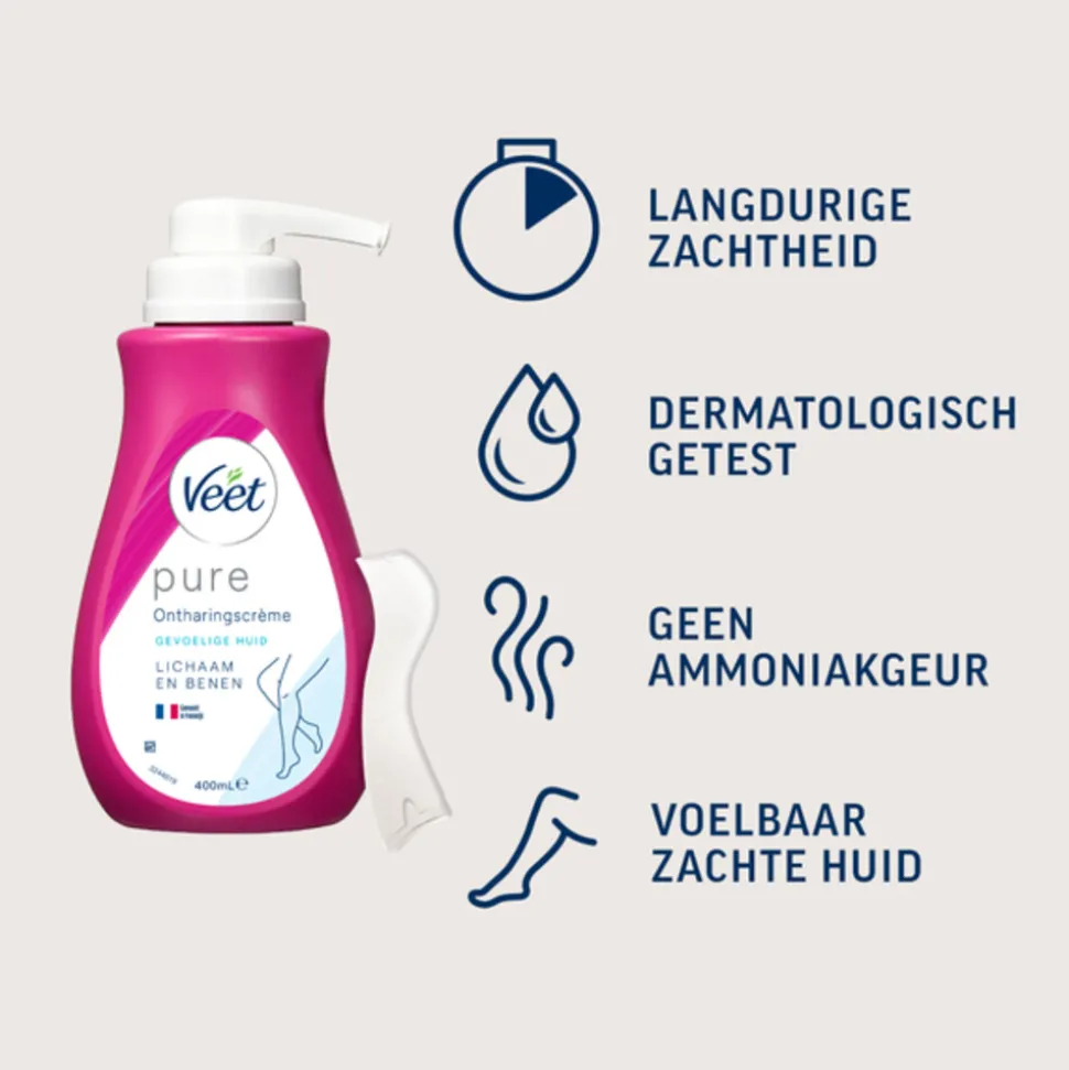 Veet Ontharingscrème Pure Gevoelige Huid 400 ml