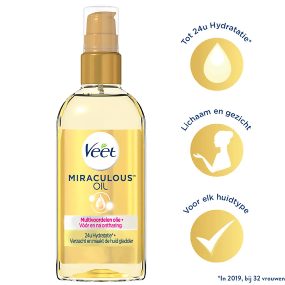 Veet Voedende Olie Miraculous Arganolie 100 ml