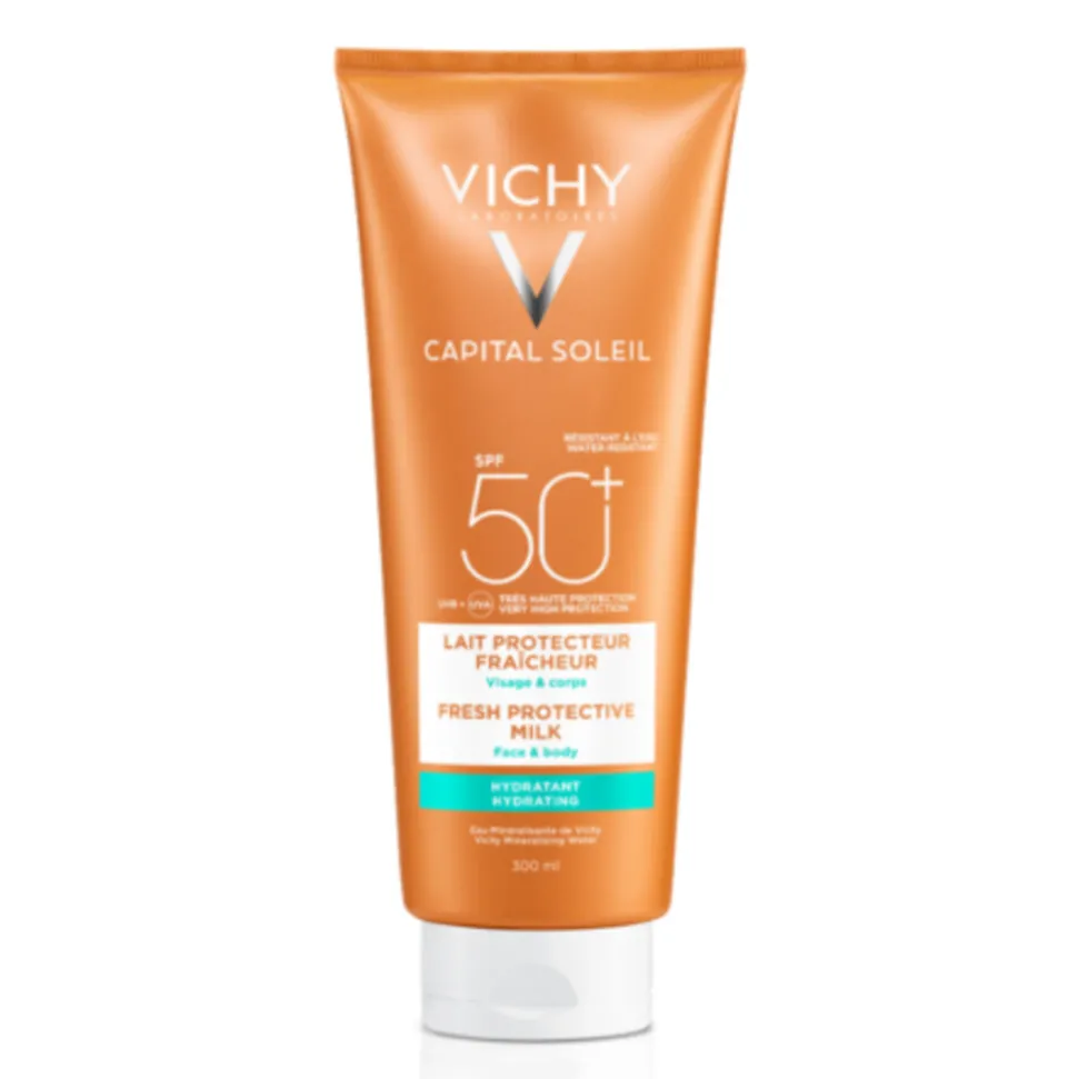 Vichy Capital Soleil Beach Protect Hydraterende Zonnebrand Melk SPF50+ 300 ml
