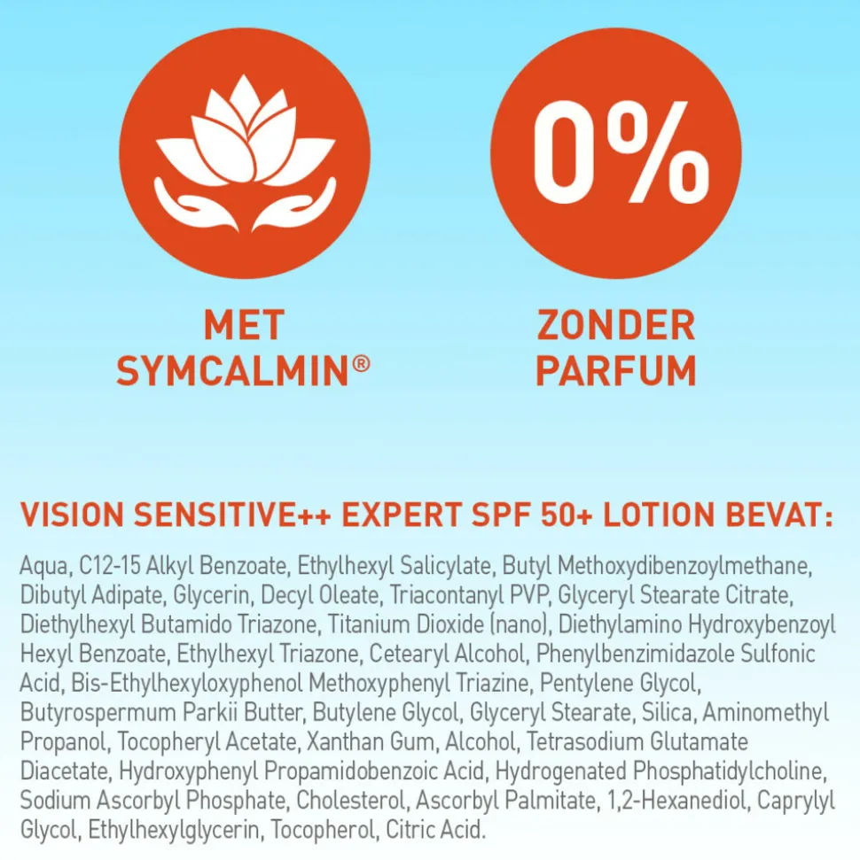 Vision Zonnebrand Sensitive SPF 50 185 ml