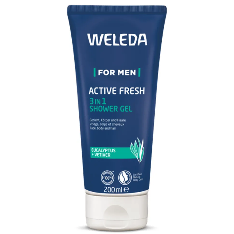 WELEDA Men Active Fresh 3 in 1 Douchegel 200 ml
