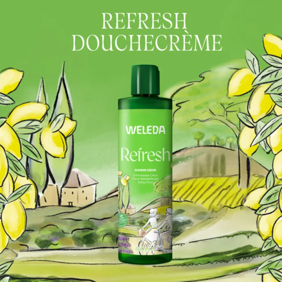 WELEDA Refresh Douchecreme Citrus 400 ml