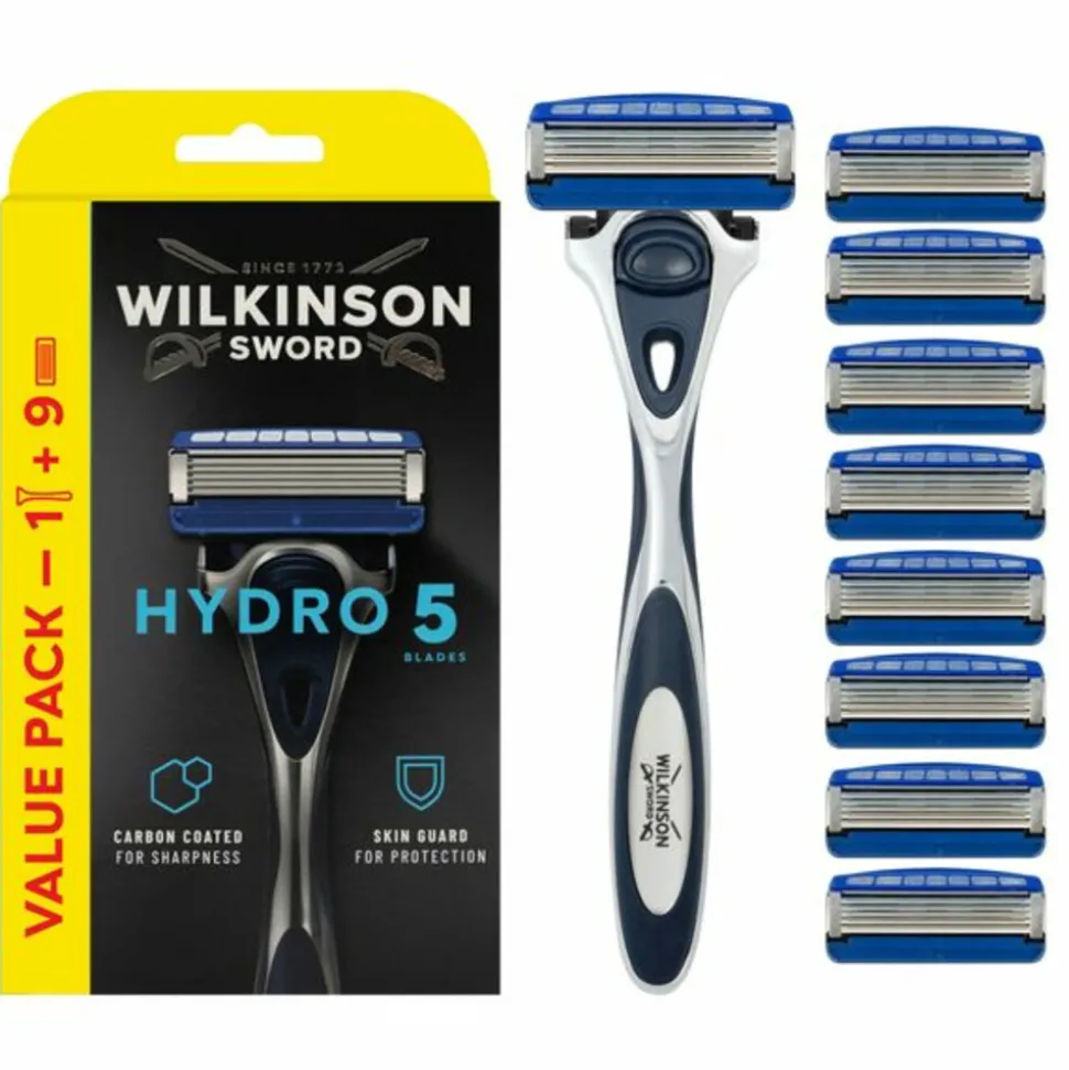 Wilkinson Hydro 5 Skin Protection Scheermes XXL Voordeelverpakking 9 stuks