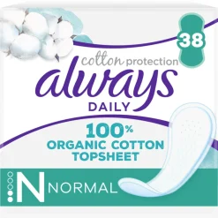 10x Always Dailies Inlegkruisjes Cotton Protection Normal 38 stuks
