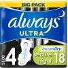 4x Always Maandverband Platinum Ultra Night 18 stuks